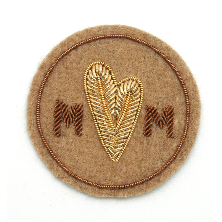 东莞厂家定做印度绣布贴金属丝纯手工绣花徽章服装饰品辅料批发